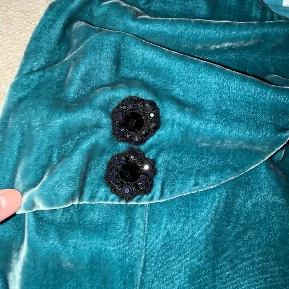 See By Chloe Teal Velvet mini dress - Picture 4 of 8